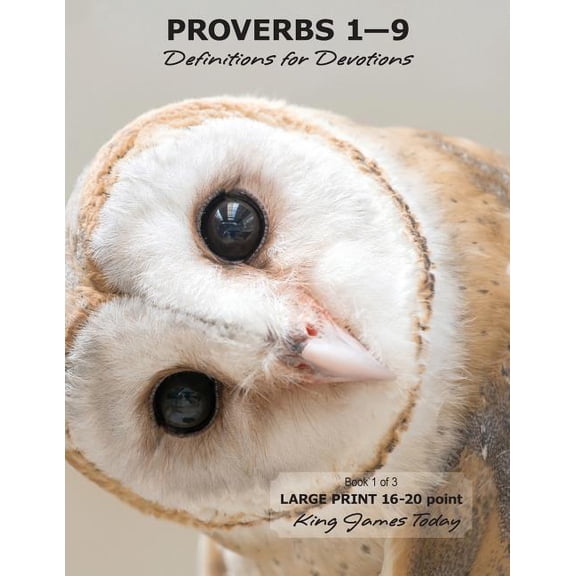 PROVERBS 1-9 Definitions for Devotions: Book 1 of 3, LARGE PRINT 16-20 point, King James Today