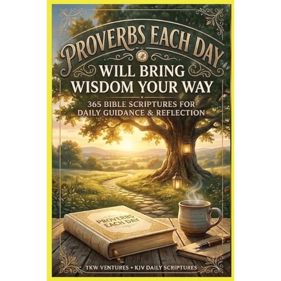 Proverbs Each Day Will Bring Wisdom Your Way: 365 Bible Scriptures For Daily Guidance & Refection, (Paperback)