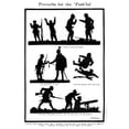 thumbnail image 1 of Proverbs For The Push'Ful, Ww1 Silhouettes By H. L. Oakley Print By ® Illustrated London News Ltdmary Evans, 1 of 3