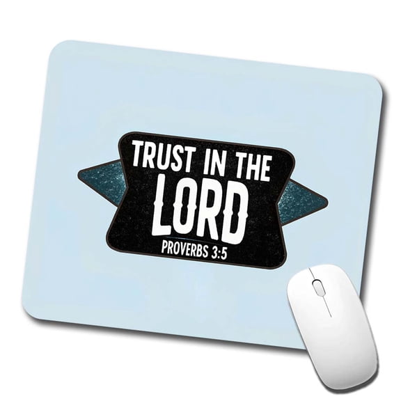 Proverbs Trust In The Lord Bible Verse Mouse Pad Low Profile Gaming Mat