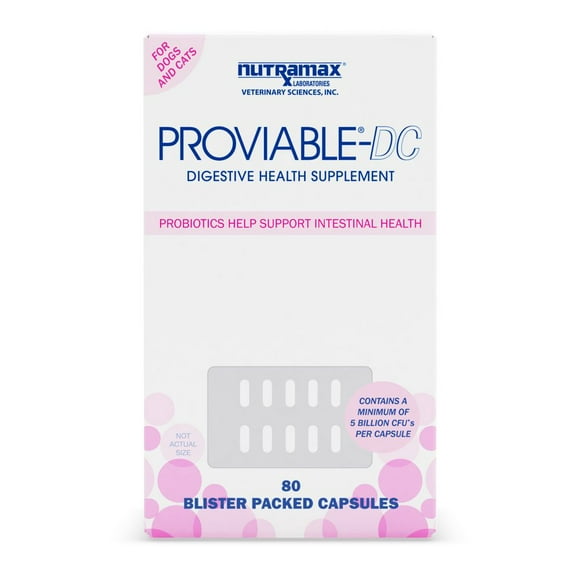 Proviable Multi-Strain Probiotic Capsules for Cats & Dogs 80ct