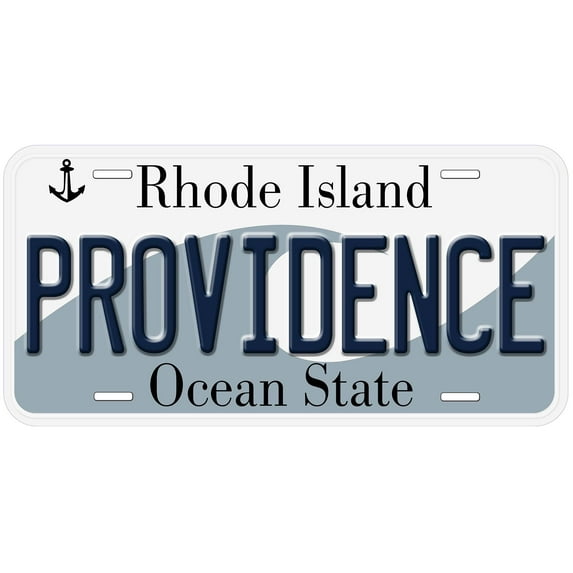 Providence Capital Of Rhode Island Flat Novelty Car License Plate