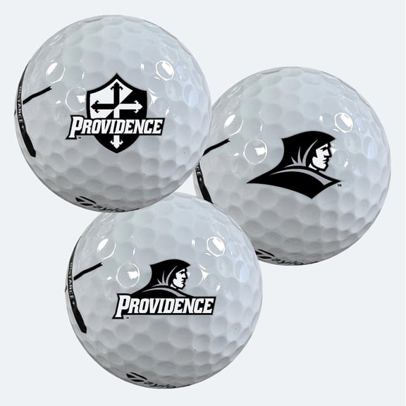 Providence College Friars Huskies Logo Edition Taylormade Distance+ Golf Balls 12-Pack (Dozen)