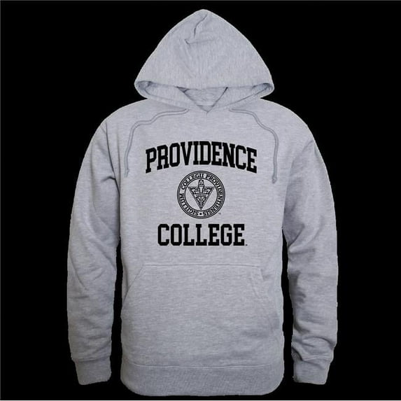 Providence College Friars Seal Hoodie, Heather Grey - Extra Large