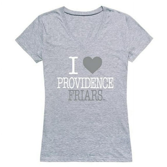 Providence College I Love Women T-Shirt, Heather Grey - Small
