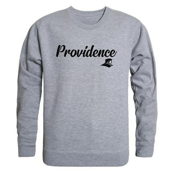 Providence College Mens Script Crewneck T-Shirt, Heather Gray - Medium