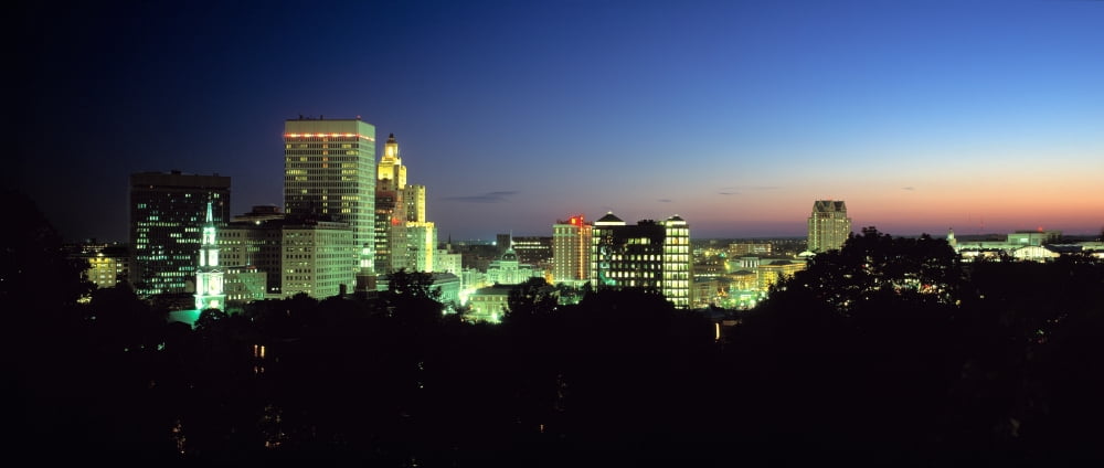 Providence RI Canvas Art - Panoramic Images (36 x 12)