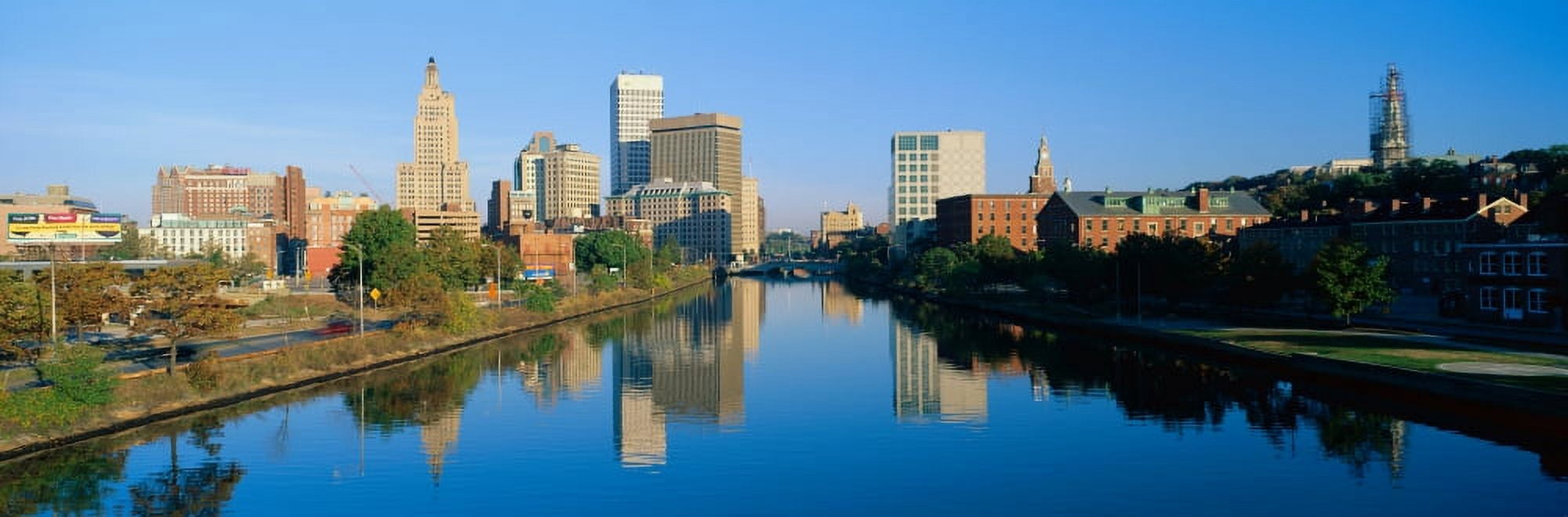 Providence Rhode Island Canvas Art - Panoramic Images (27 x 9)