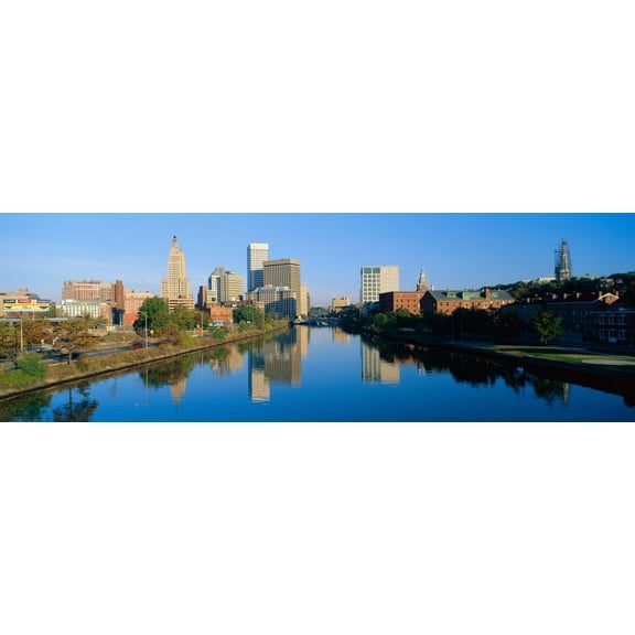 Providence Rhode Island Canvas Art - Panoramic Images (27 x 9)
