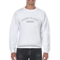 thumbnail image 1 of Providence, Rhode Island Text Men Sweatshirt, Male Medium, 1 of 4