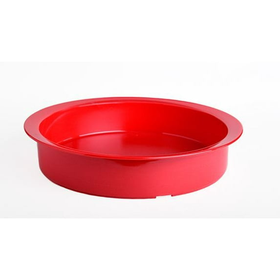 Providence Spillproof Co. High Sided Dish with Rim - Red