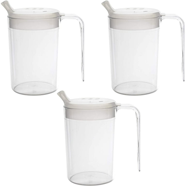 Providence Spillproof Co. Independence Clear Mugs (2 Handle, 12 oz, 3 Pack)  