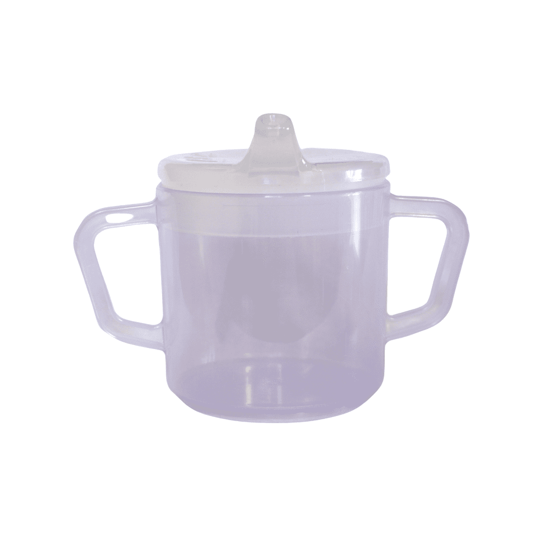 Providence Spillproof Compact 8 oz Adult Sippy Cup w/ 2 Handles, Purple / Each