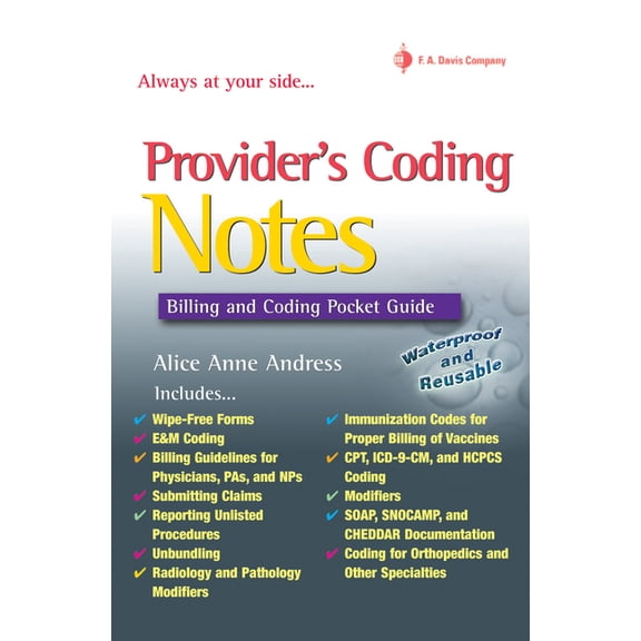 Pre-Owned Provider's Coding Notes: Billing & Coding Pocket Guide (Other)