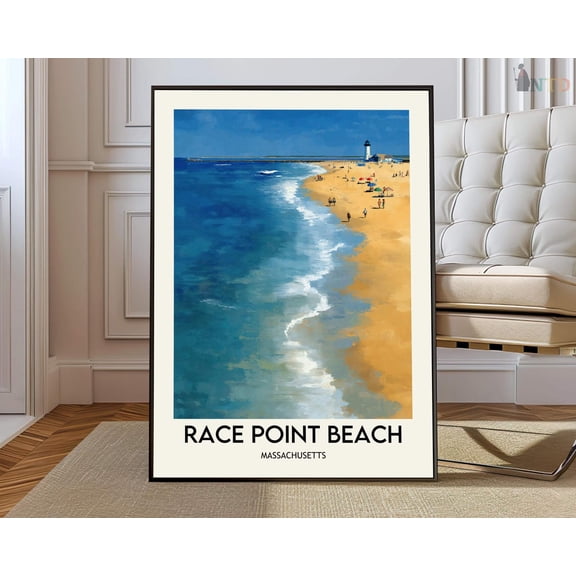Provincetown Massachusetts Race Point Poster, Unframed Paper Poster 8x10in