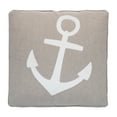 thumbnail image 1 of Provincetown by Levtex Home - Decorative Pillow (18x18in.) - Appliqued Anchor - Natural Beige and White, 1 of 3