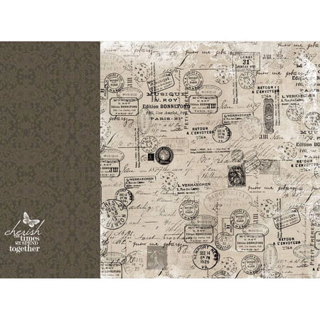 Kaisercraft Provincial D-Ring Album 12"X12"-Post Marks