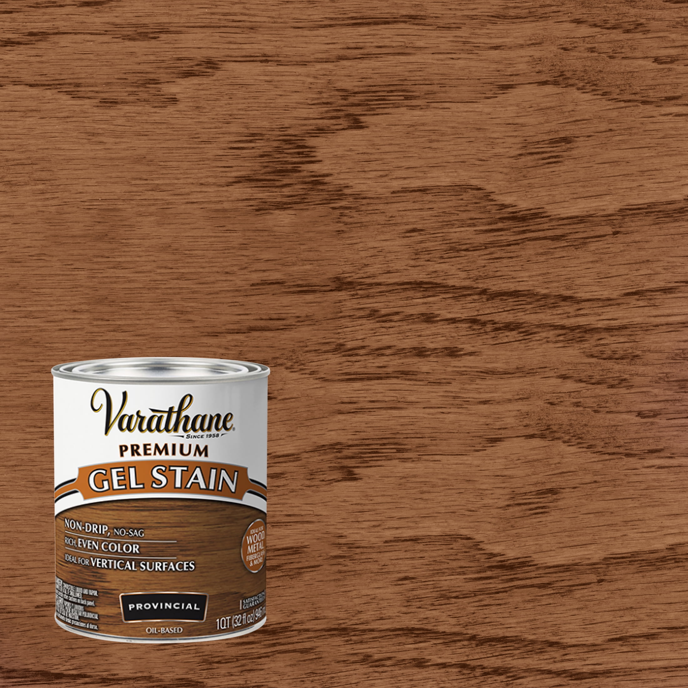 Minwax Gel Stain for Interior Wood Surfaces, Quart, Aged Oak - Household  Wood Stains 