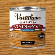 Provincial, Varathane One Step Interior Wood Stain + Polyurethane, Semi-Gloss -384366, Half Pint