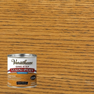 Provincial, Varathane Stain + Polyurethane, Semi-Gloss -384366, Half Pint