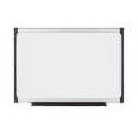 Provision Magnetic Whiteboard - 900 x 600 mm - Lacquered Steel Surface, Aluminium and Black Plastic Frame