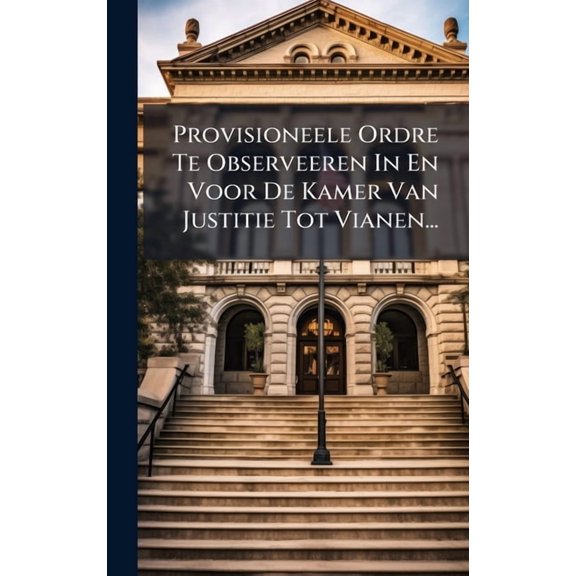 Provisioneele Ordre Te Observeeren In En Voor De Kamer Van Justitie Tot Vianen..., (Hardcover)