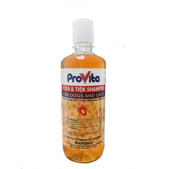 Provita Flea & Tick Shampoo for Dogs and Cats, Fresh Scent, 16 oz Bottles