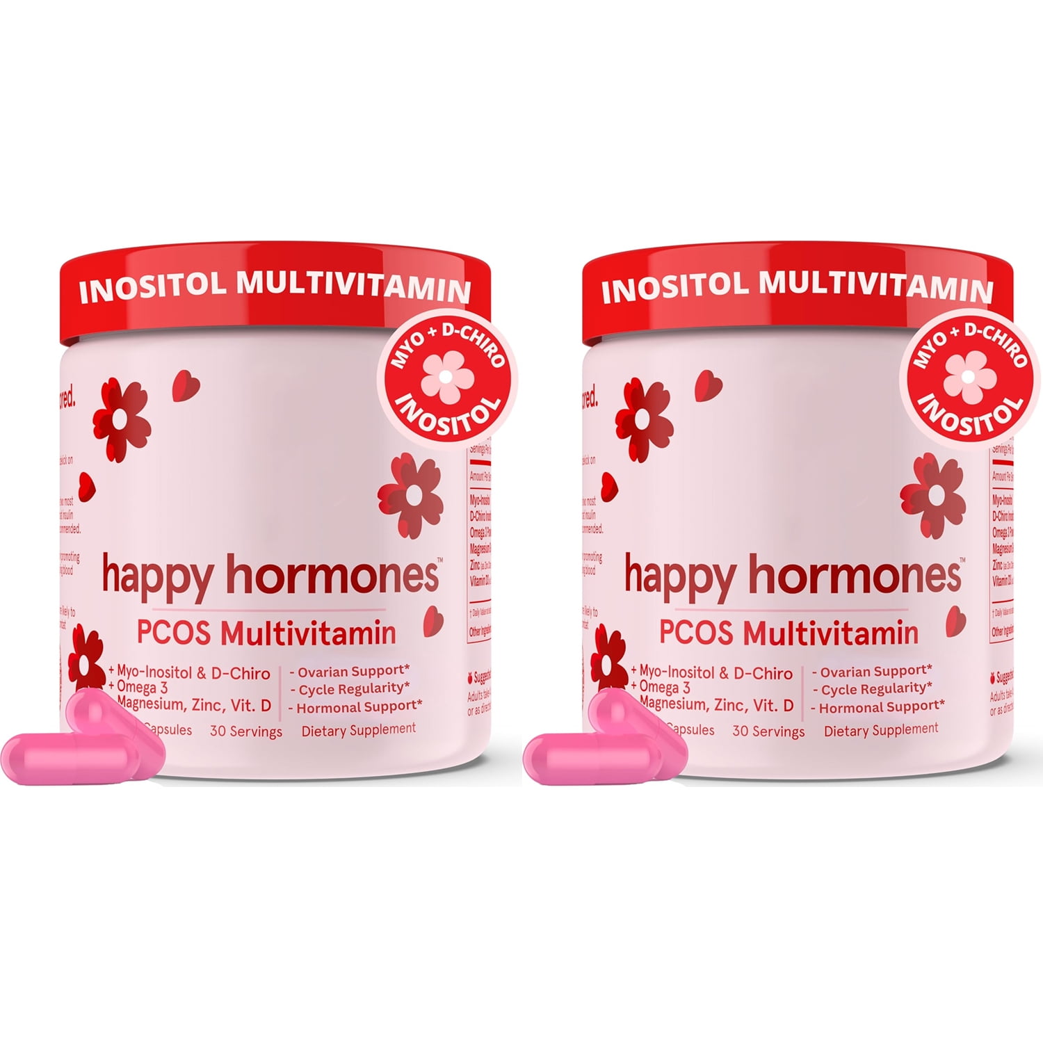 Provitalize Happy Hormones for Women, PCOS Multivitamin, MyoInositol