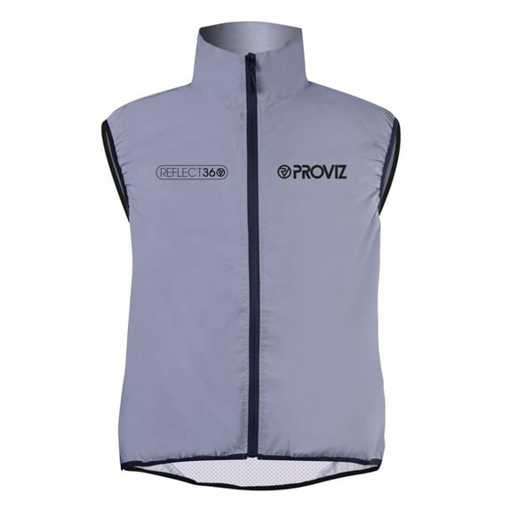 Proviz Reflect360 Cycling Gilet Vest XL Men`s Reflective Grey Yes