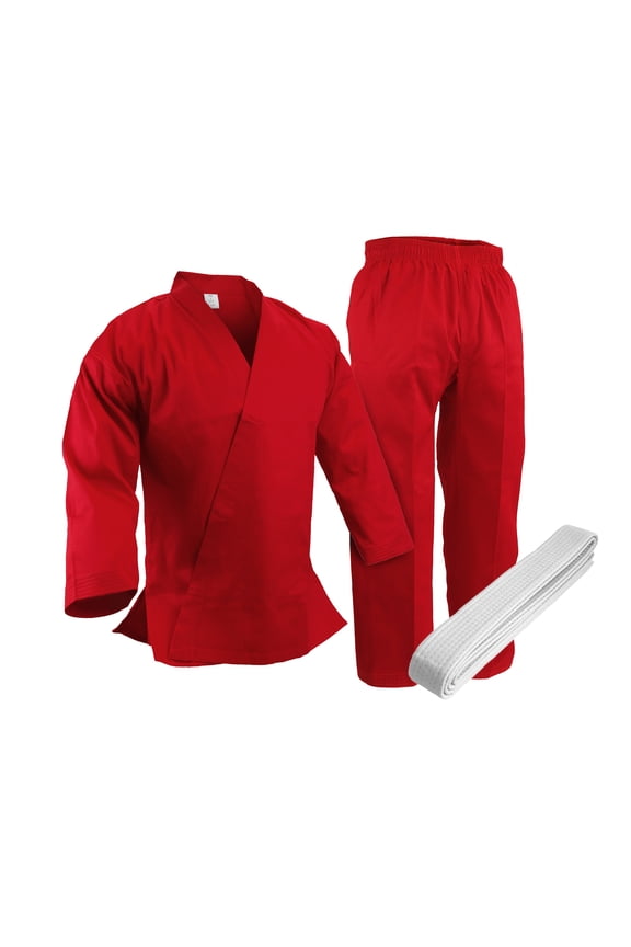 Corp Martial Arts Karate Light Weigh 7.5 oz Gi Red Uniform