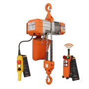 Prowinch 1 ton/2200 lb, 220240V, 1 Speed, Electric Chain Hoist 20 ft. G80 Chain, H2 Duty Wireless