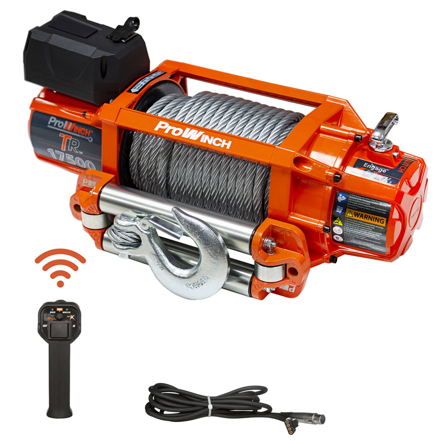 Prowinch 17500 lbs Electric Waterproof Winch Steel Rope 12V Wireless