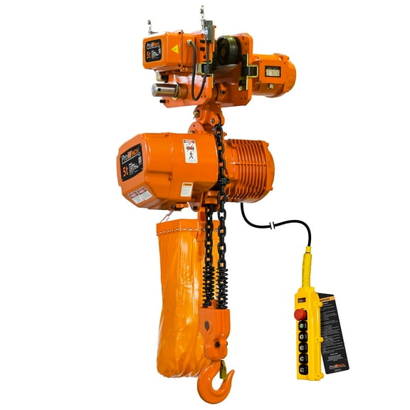 Prowinch PWRC5 5 Ton Electric Chain & Hook Hoist, 30 ft