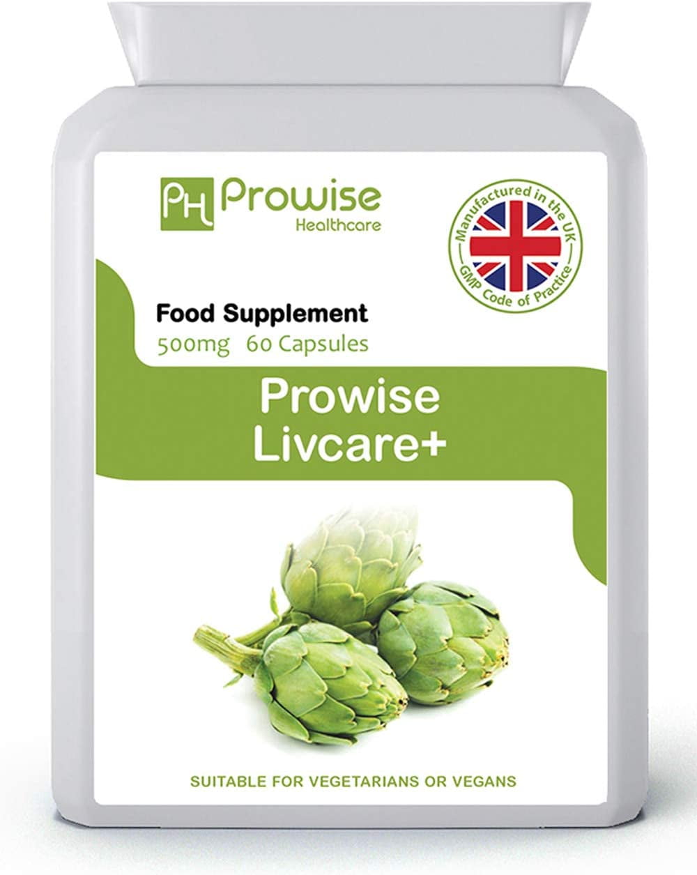 Prowise Advanced Livcare+ 60 Capsules Liver Cleanse & Detox NAC/Turmeric/Ginger
