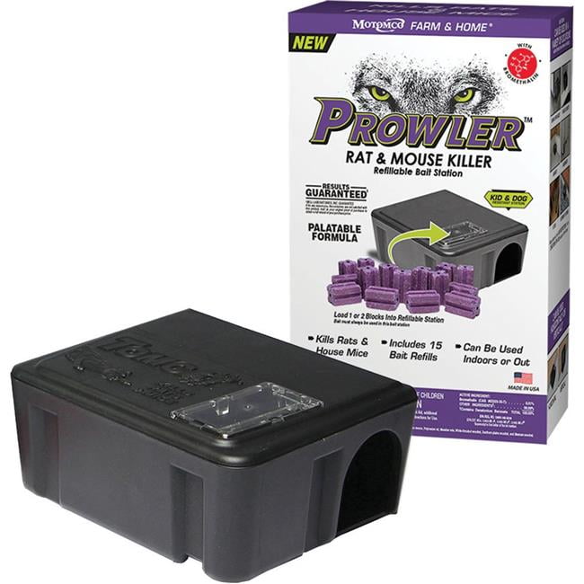 Prowler 008-22817 Rat & Mouse Refillable Bait Station - 15 per Pack - Case of 4