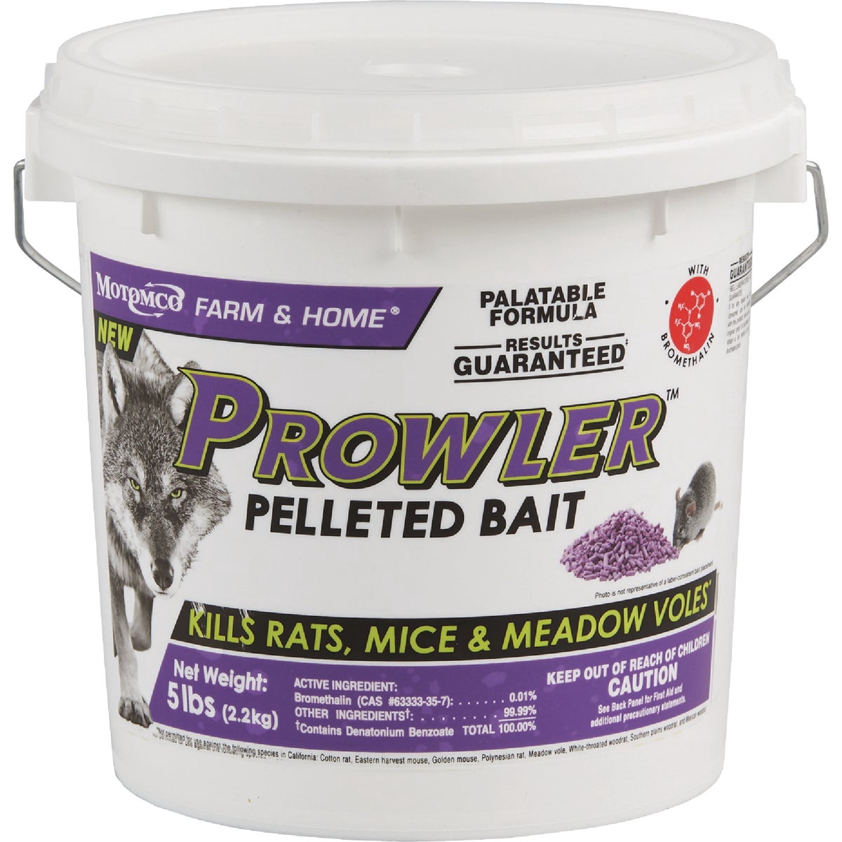 Motomco Prowler Pelleted Bait - Rat Bait Trap - 5 lbs
