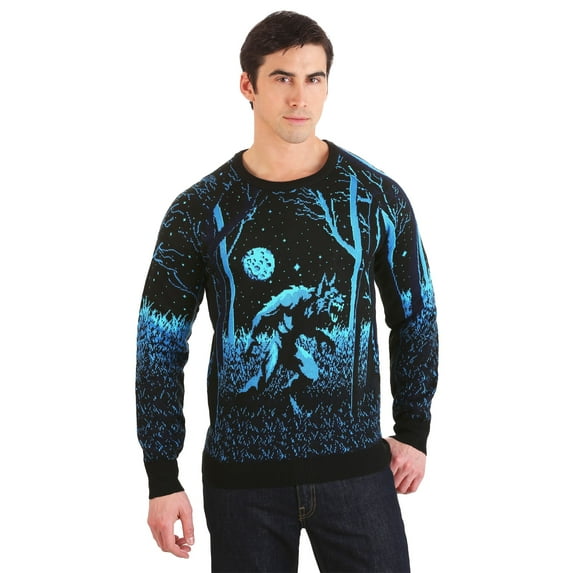 Prowling Werewolf Halloween Adult Sweater
