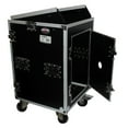thumbnail image 1 of Prox Mixer Combo Amp Rack Case 16U Vertical Front Load 10U Top Slant with Casters, 1 of 6