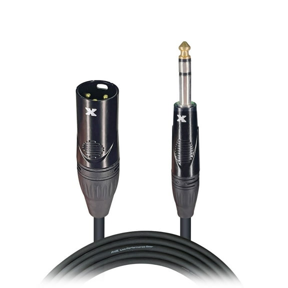 ProX XC-PXM05 5' 1/4" TS-M to XLR-M Unbalanced High Performance Audio Cable