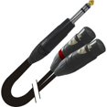 thumbnail image 1 of ProX XC-SYXF05 5' 1/4" TRS-M Stereo to Dual XLR-F High Performance Y Cable, 1 of 2