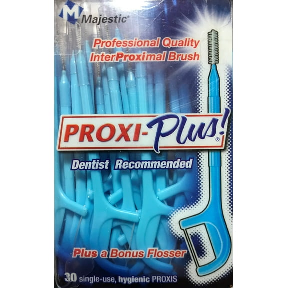 Proxi-Plus Interproximal Brushes + Flosser - 30 Count - PACK OF 6