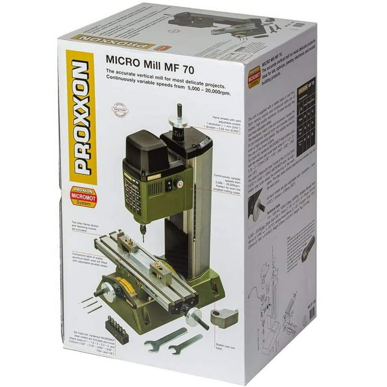 Proxxon MICRO Mill MF 70: Small Bench Top Machine for Lab, Jewelry