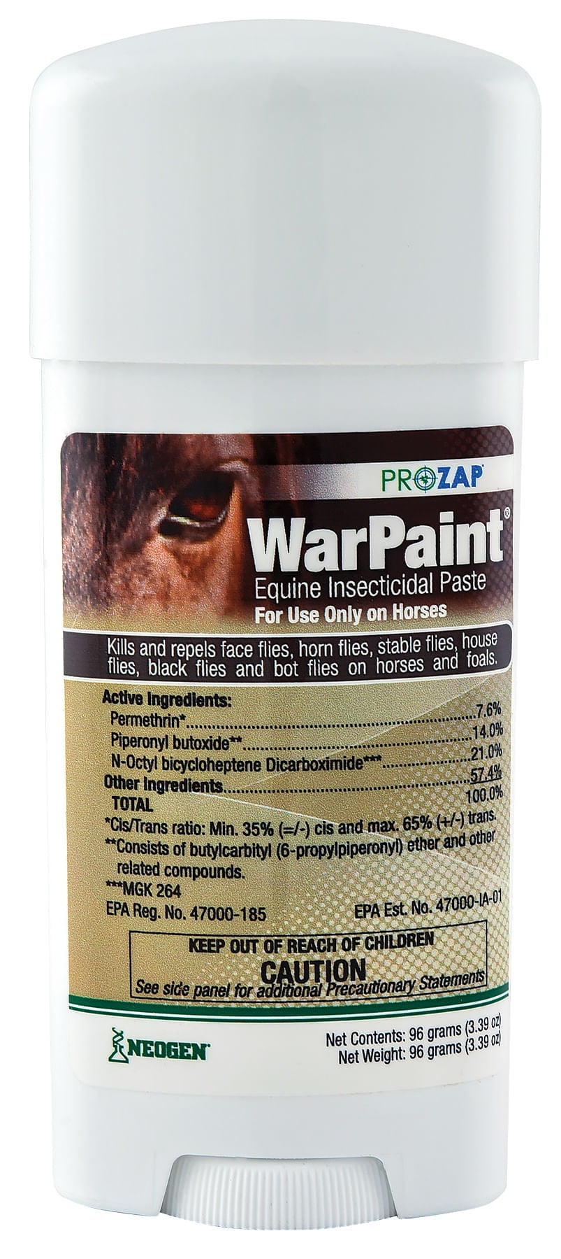 Prozap Horse and Foals War Paint Insecticidal Flies Killer Paste, 96g