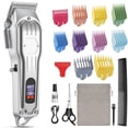 thumbnail image 1 of Prozing Hair Clippers for Men, Professional Cordless Barber Clipper Rechargeable Hair Trimmer Kit with 10 Attachment Combs, Adjustable Beard & Hair Cutting Machine - Perfect Barber Gift for Men & Dad, 1 of 8