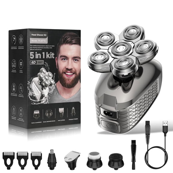 Prozing Head Shaver for Bald Men, Electric Razor with Detachable Head, Electric Shaver Gift for Him