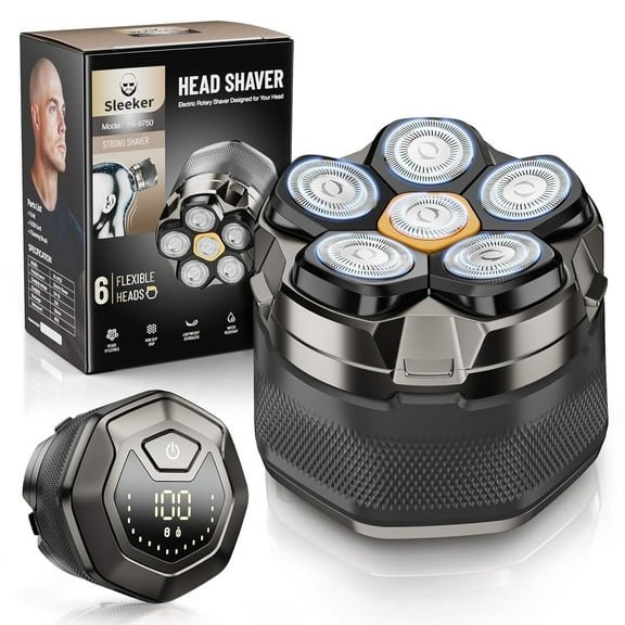 Open Box Prozing Head Shaver for Bald Men, Magnetic Electric Razor for Men, IPX7 Waterproof Rechargeable Shaver