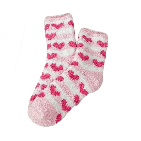 Pruboru Kids Fuzzy Socks, Winter Socks for Women, Soft Fluffy Home Sleeping Socks, Cozy Warm Slipper Socks, Fuzzy Socks for Girls(J, A Pair)
