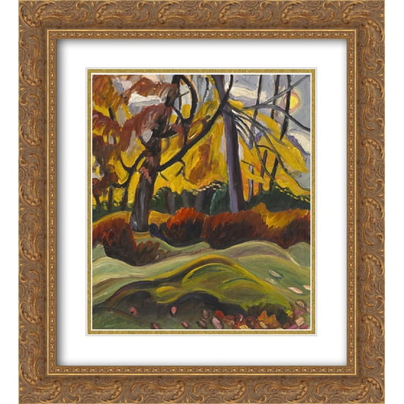 Prudence Heward 2x Matted 20x24 Gold Ornate Framed Art Print 'Autumn Landscape'