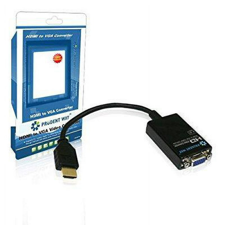 Prudent Way PWI HDMI VGA HDMI to VGA Video Converter With Audio Graphic Adapter Walmart