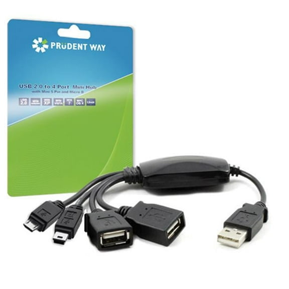 Prudent Way  USB 2.0 To 4 Port Mini Hub